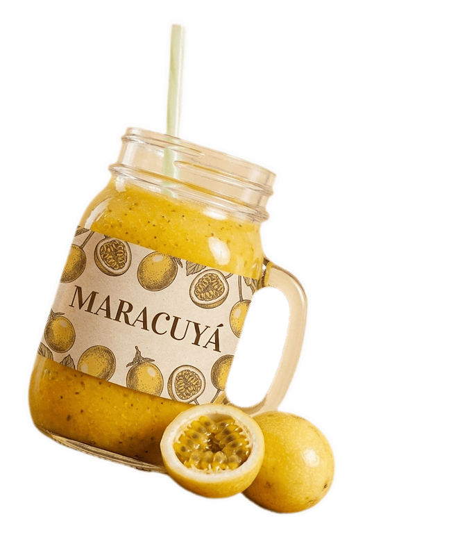 Bebida italiana de maracuyá en Cancún